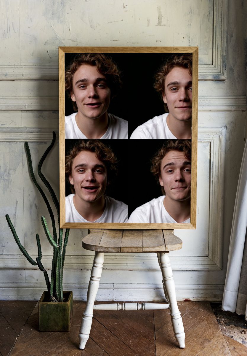 Young Man Portrait Photography Poster. room preview