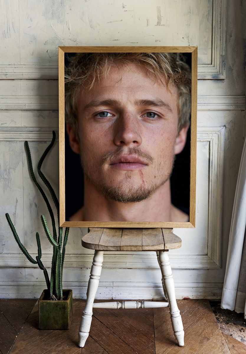 Male Portrait Photography Poster. room preview