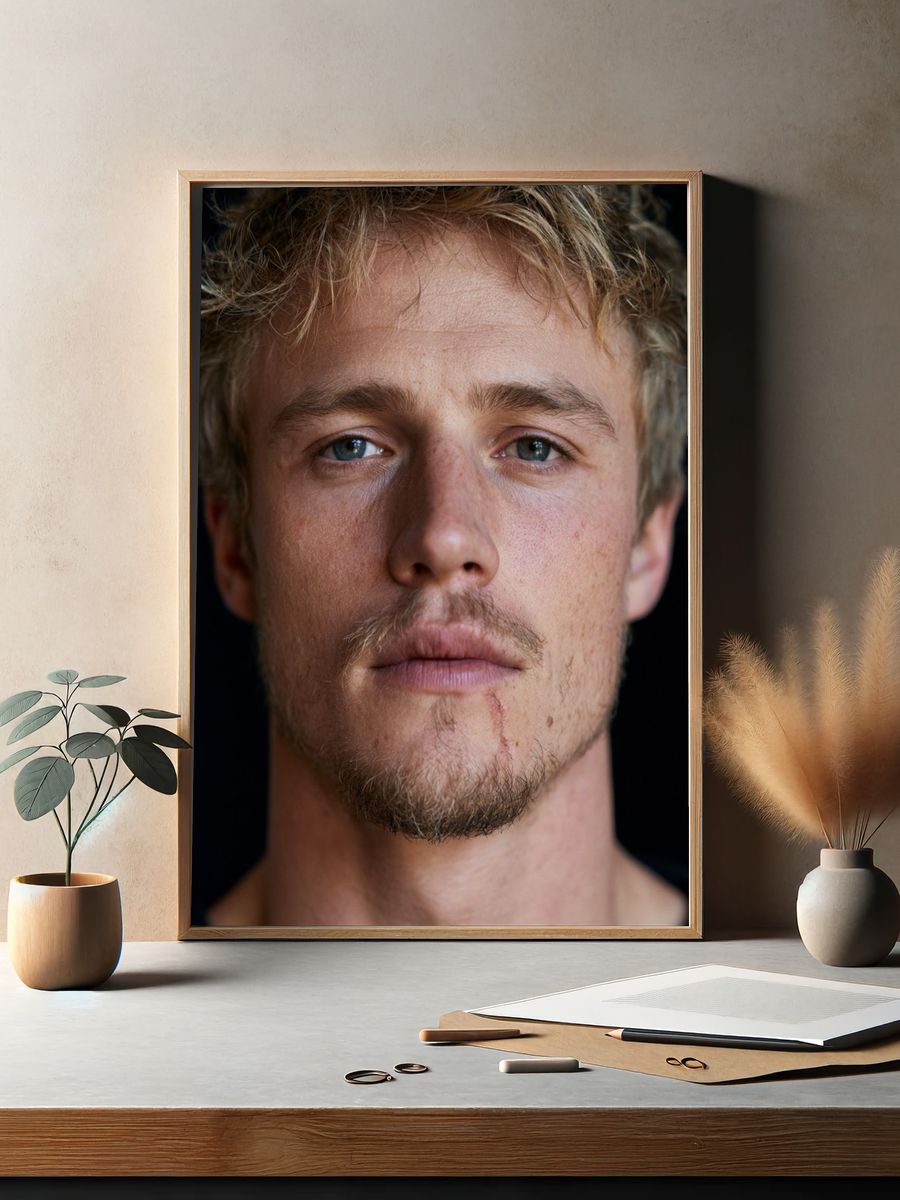 Male Portrait Photography Poster. — room view 2
