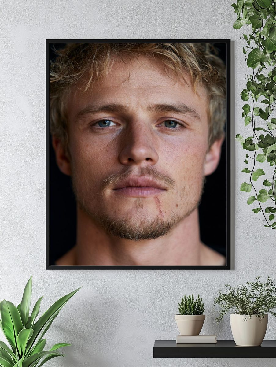 Male Portrait Photography Poster. — room view 4