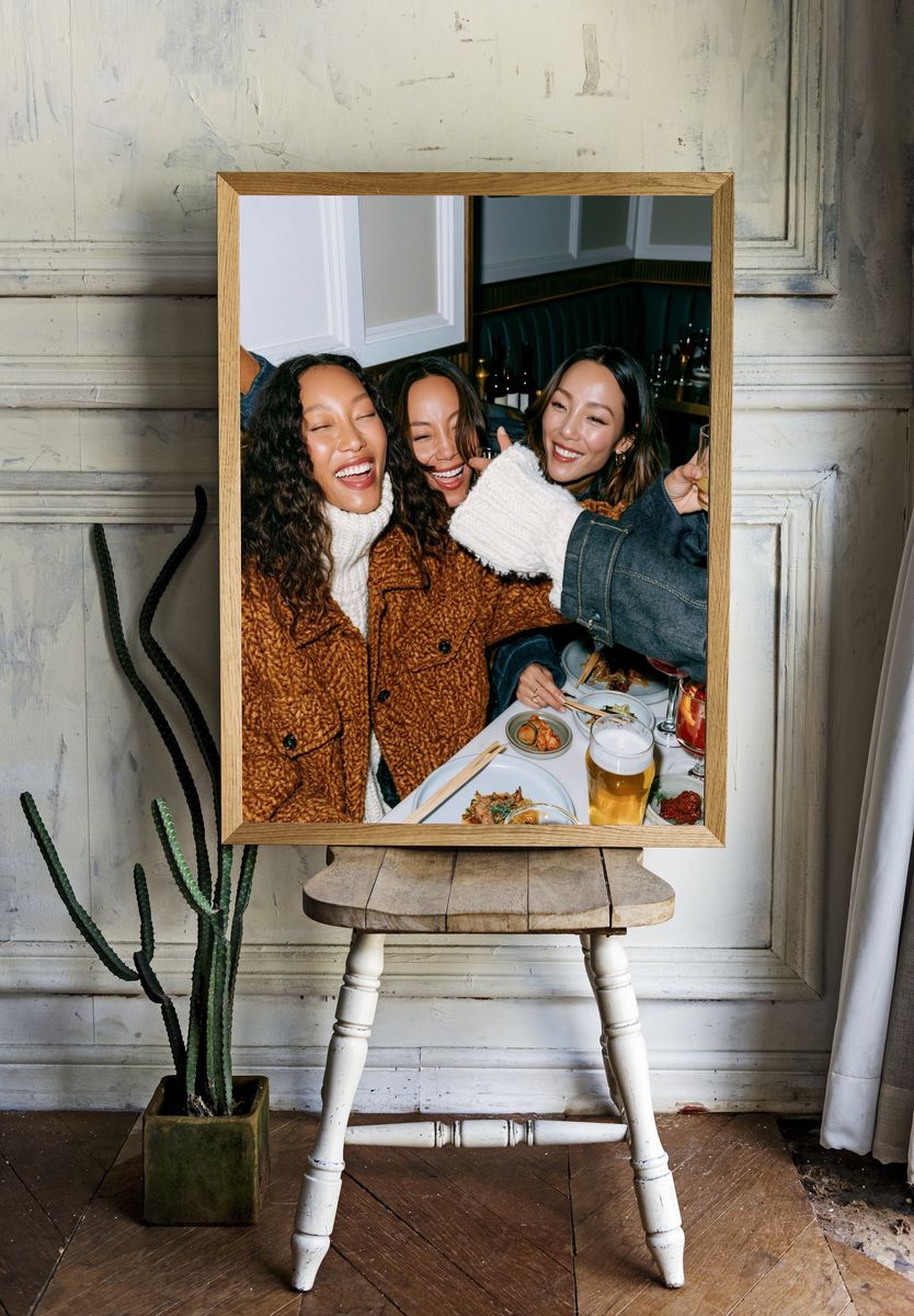 Friends Dinner Party Photography Poster. — room view 1