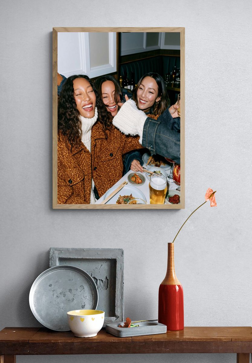 Friends Dinner Party Photography Poster. — room view 3