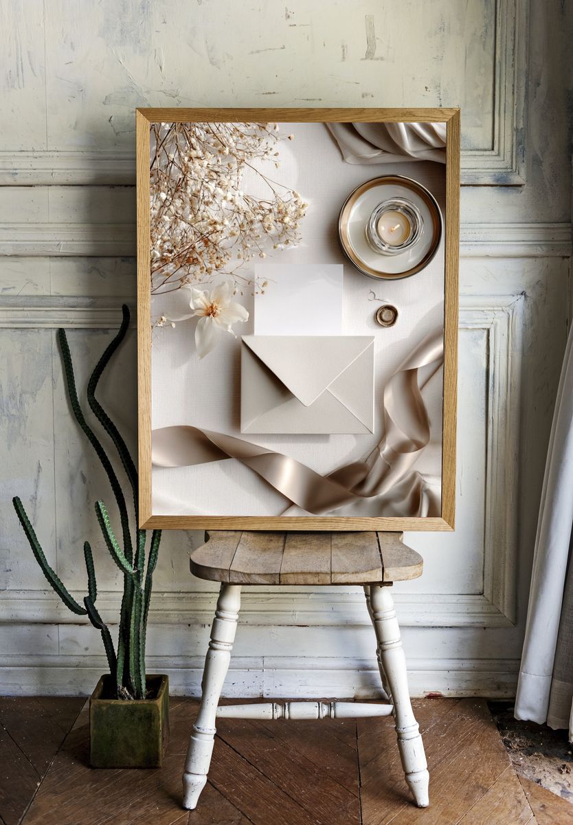 Neutral Still Life Photography Poster. room preview