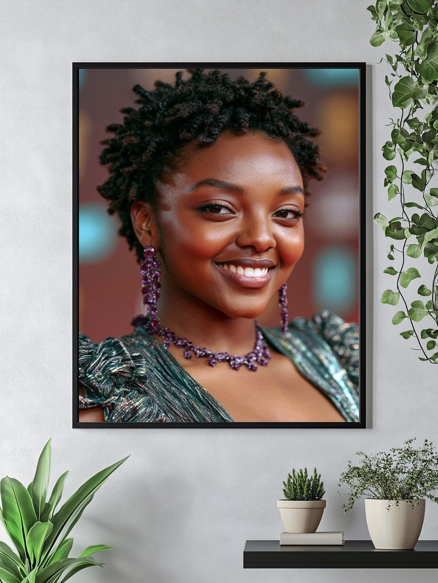 Smiling Portrait Photography Poster. — room view 4