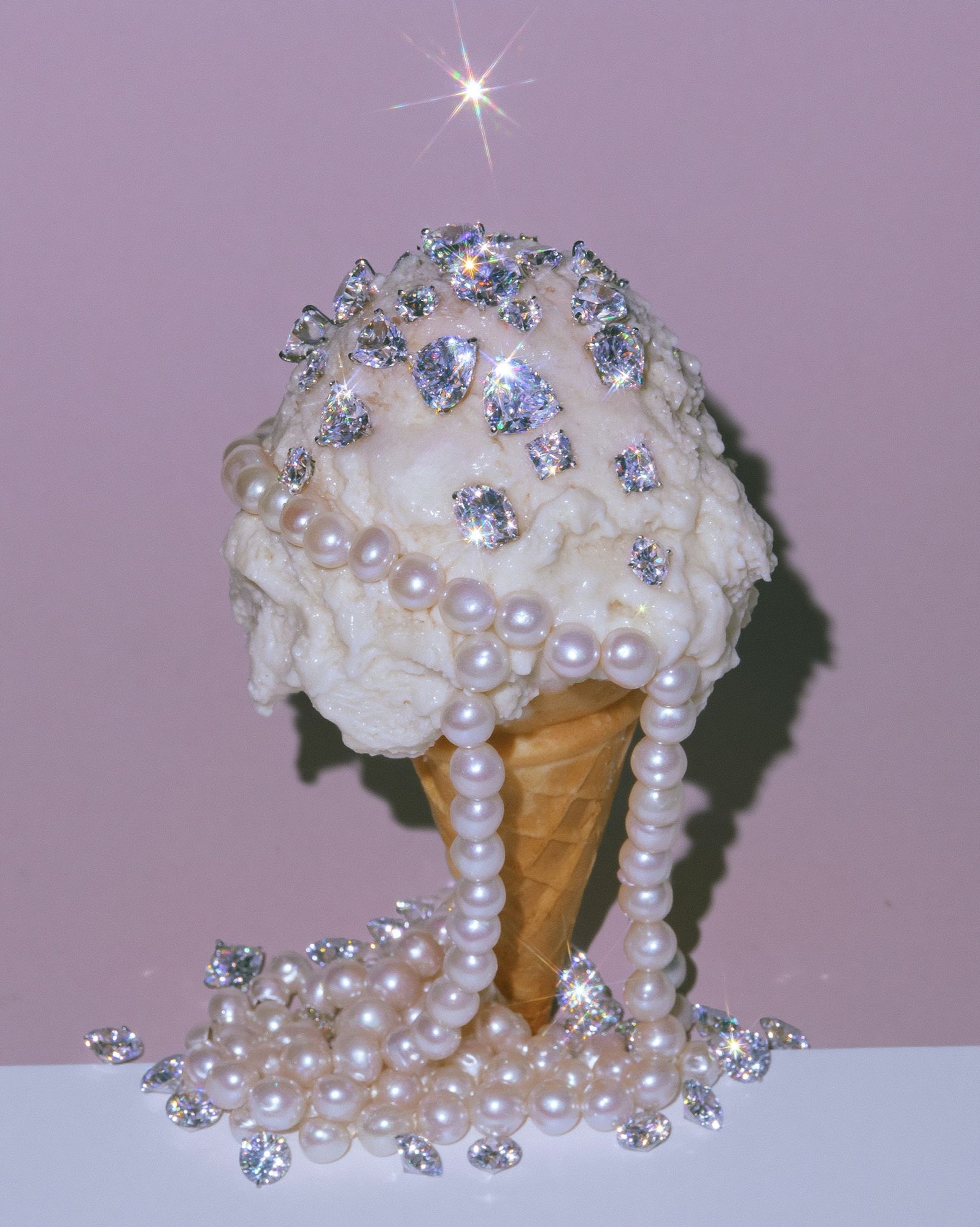 Pearl Ice Cream Cone Photography Poster. poster — photography art