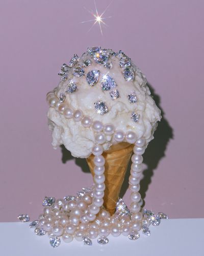Pearl Ice Cream Cone Photography Poster.