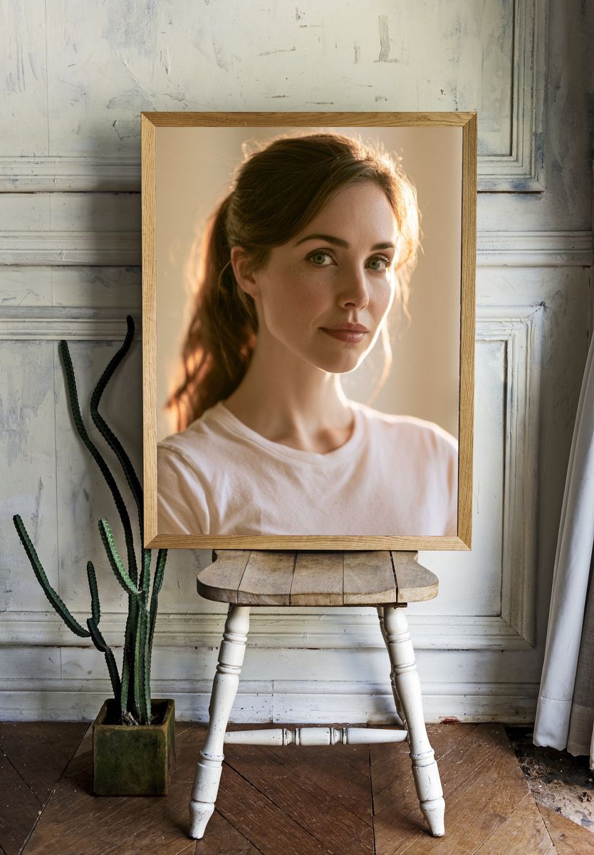Soft Light Portrait Print. — room view 1