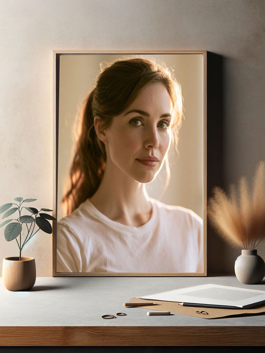 Soft Light Portrait Print. — room view 2