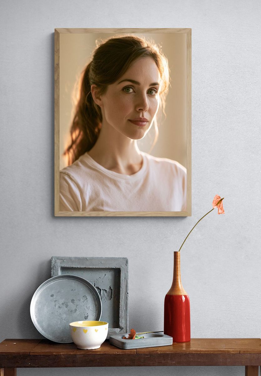 Soft Light Portrait Print. — room view 3