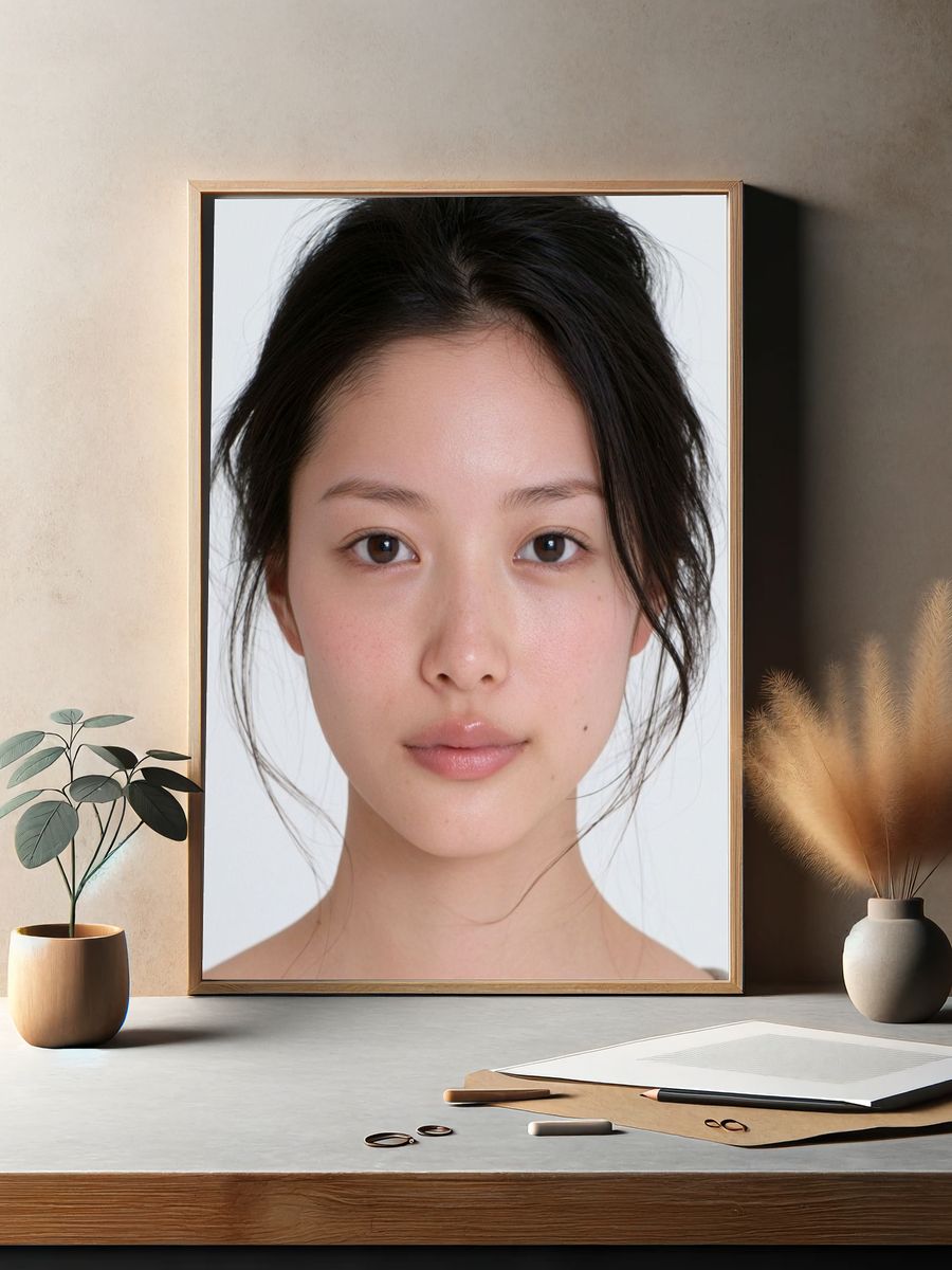 Minimalist Portrait Print. — room view 2