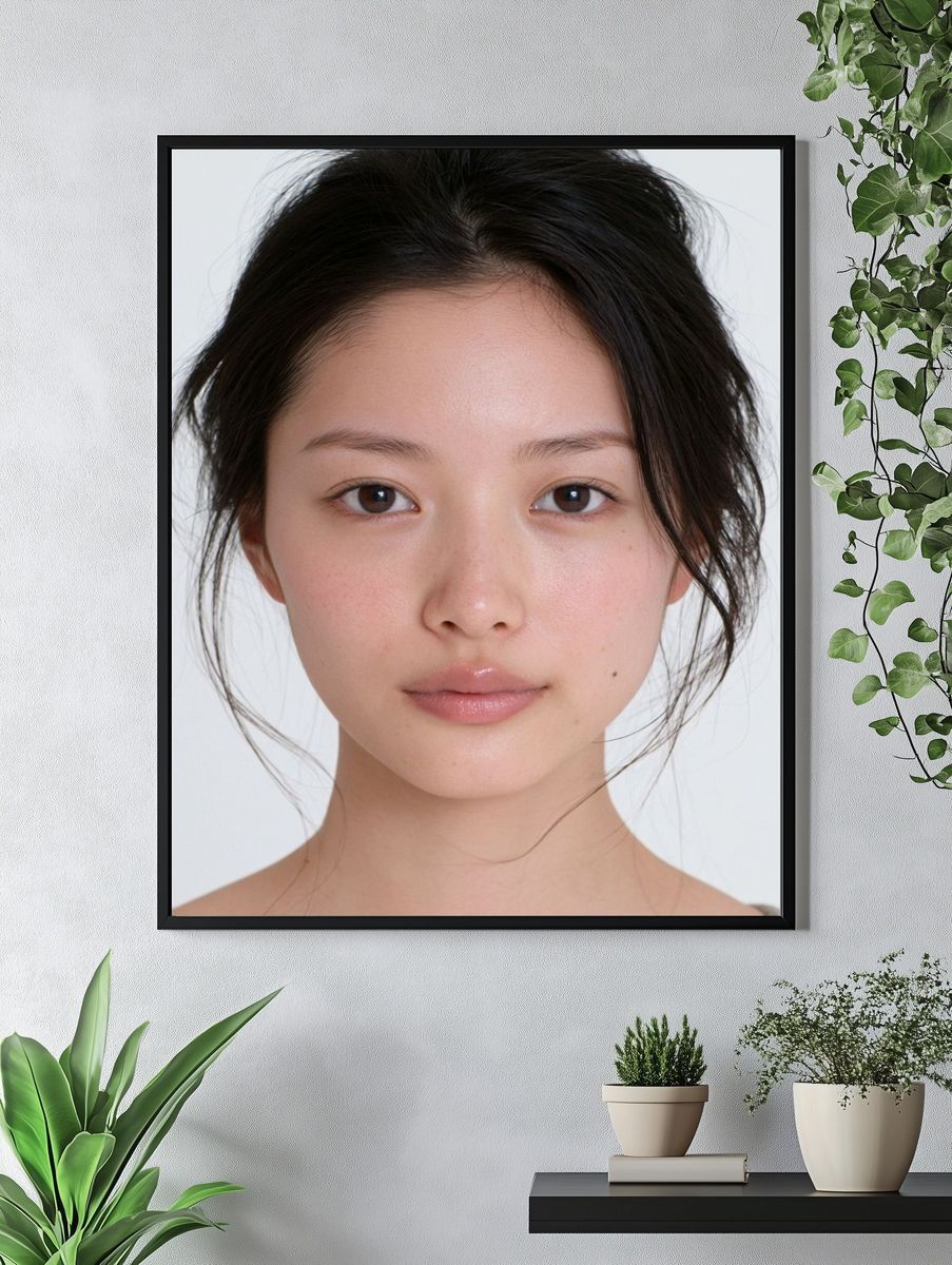 Minimalist Portrait Print. — room view 4