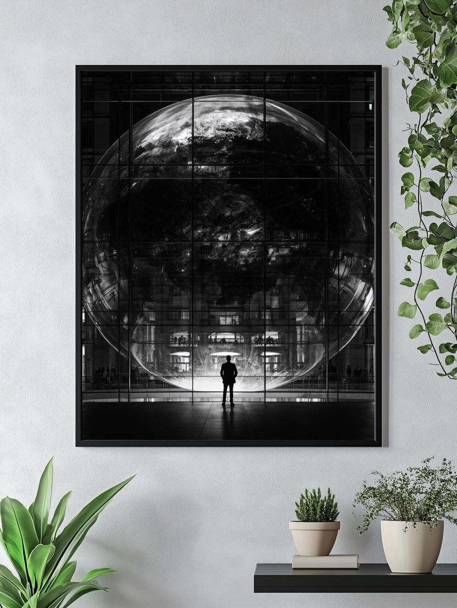 Glass Earth Observatory Poster. — room view 4