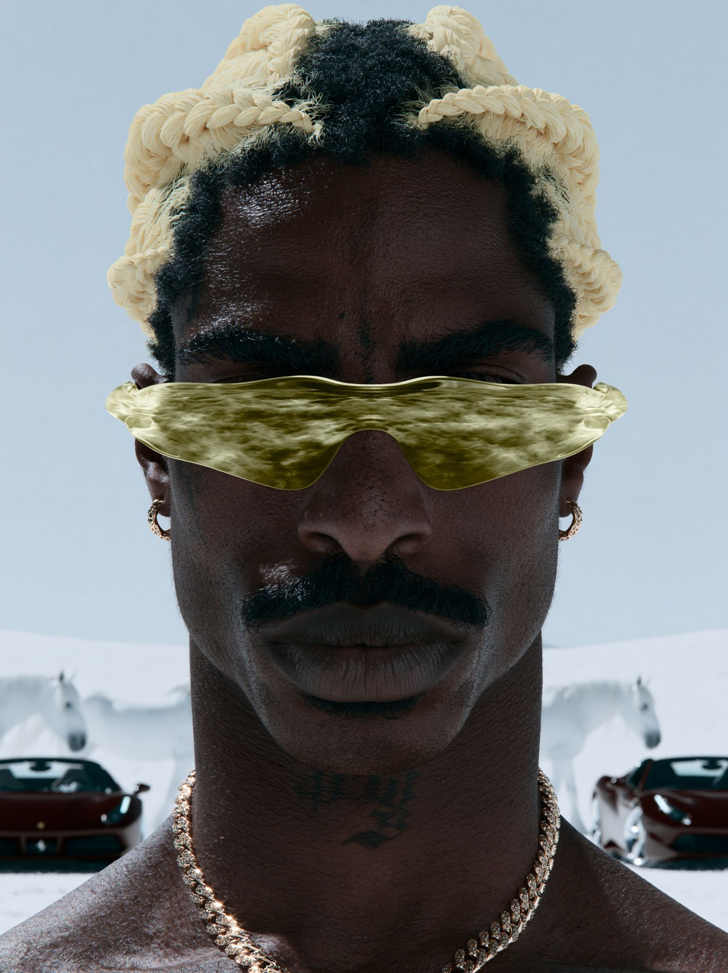 Futurist Portrait Photography Poster. poster — photography art
