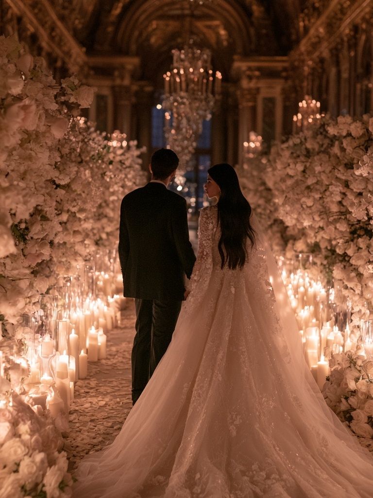 Romantic Wedding Aisle Photography Poster. poster detail