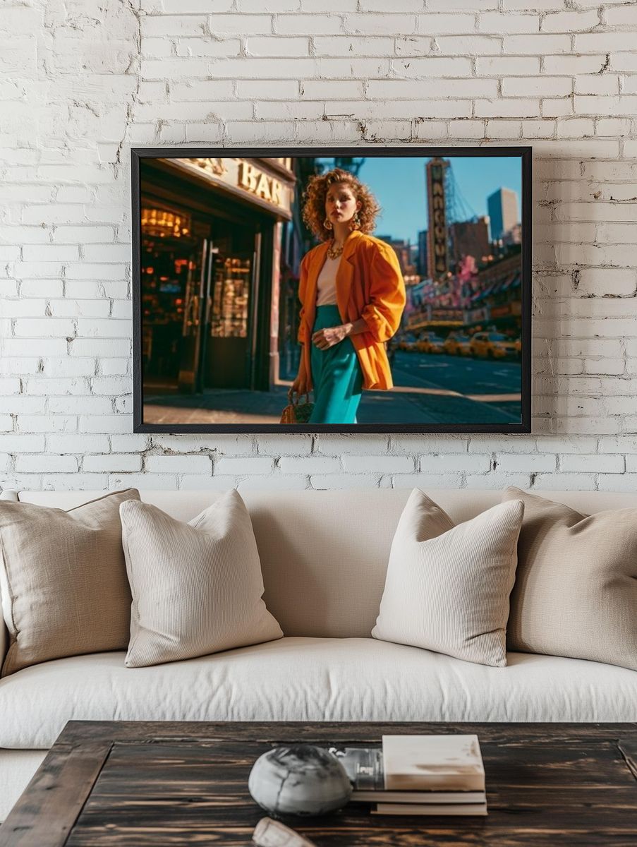 City Street Fashion Photography Poster. room preview