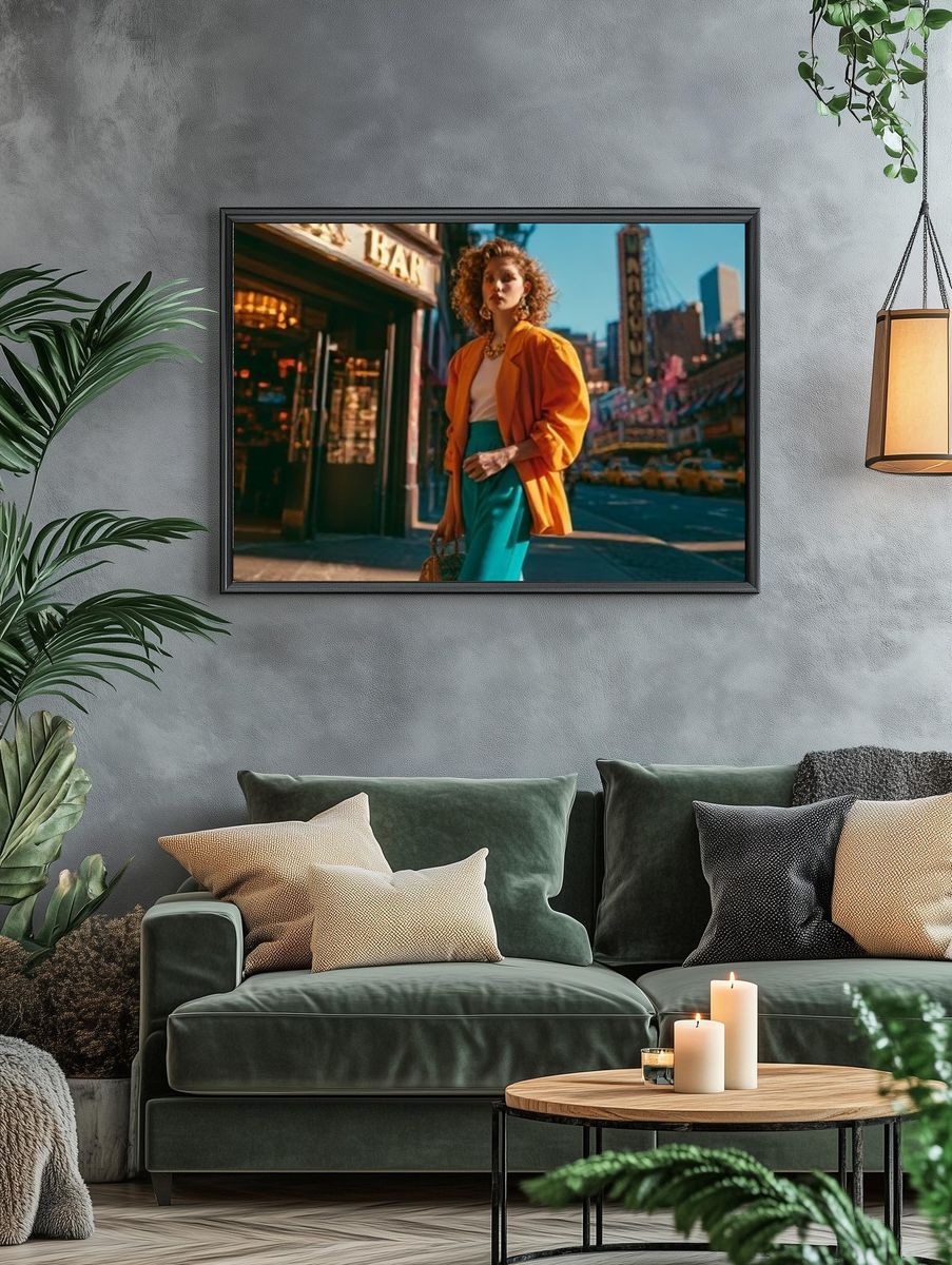 City Street Fashion Photography Poster. — room view 4