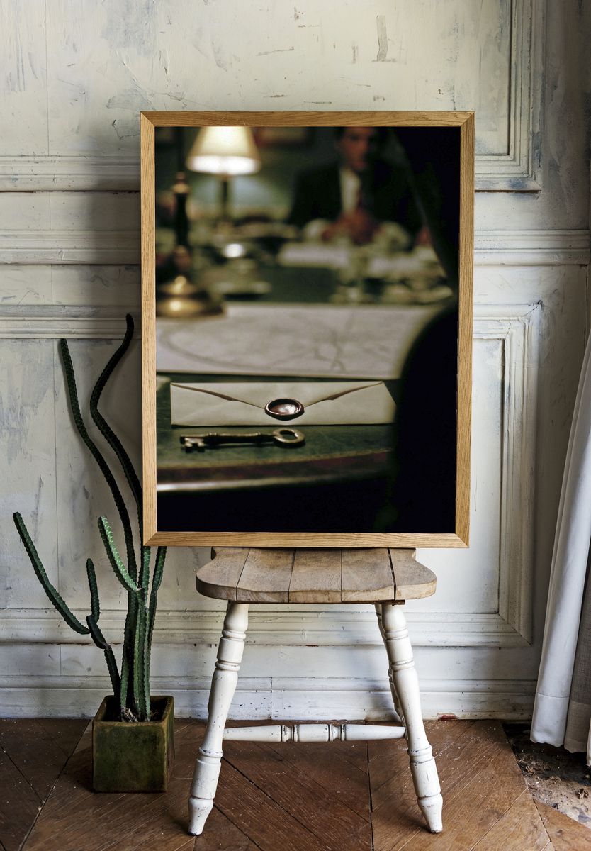 Envelope and Key Still Life Poster. — room view 1