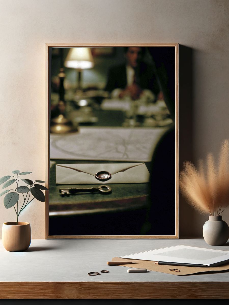 Envelope and Key Still Life Poster. — room view 2
