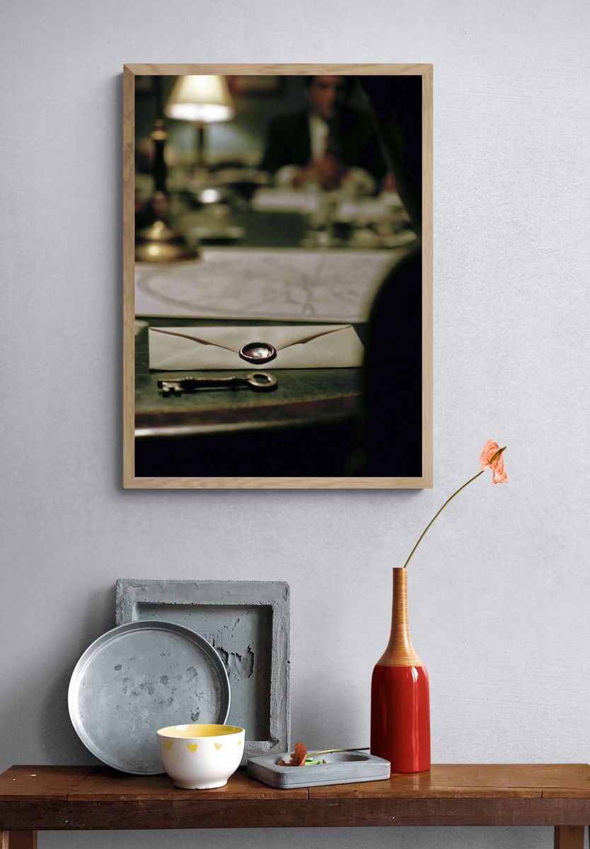 Envelope and Key Still Life Poster. — room view 3