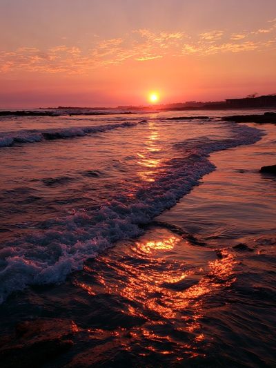 Sunset Shoreline Photography Poster.
