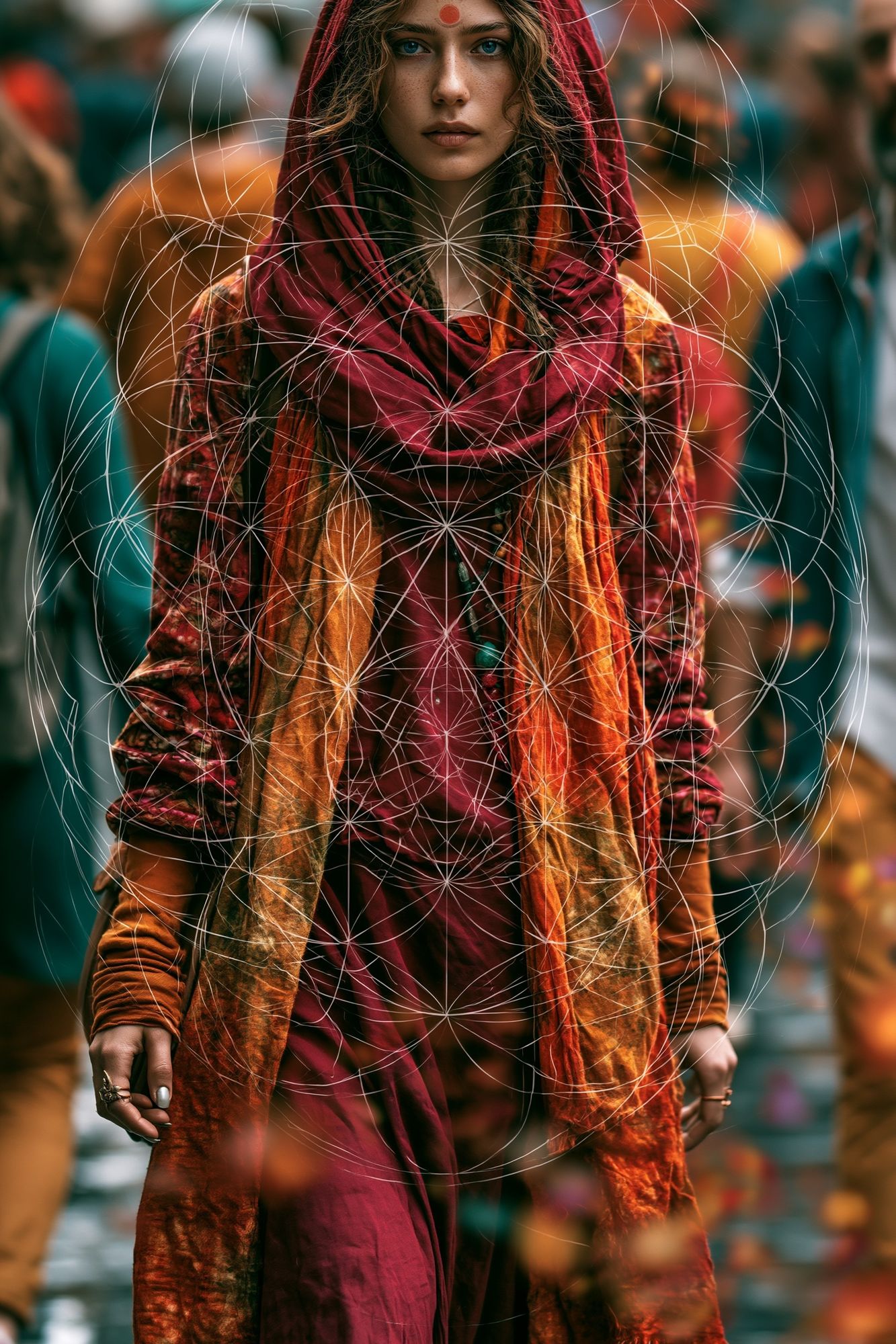 Mystic Woman Portrait Print. poster detail