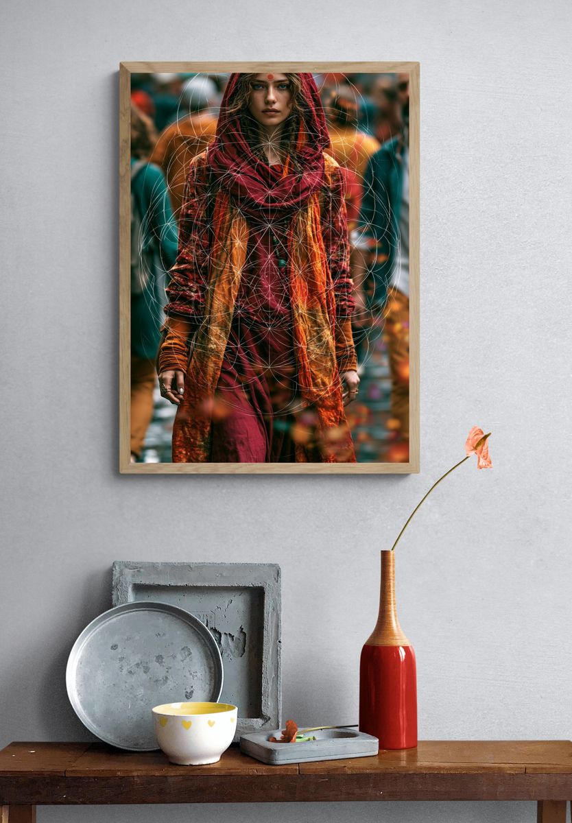 Mystic Woman Portrait Print. — room view 3