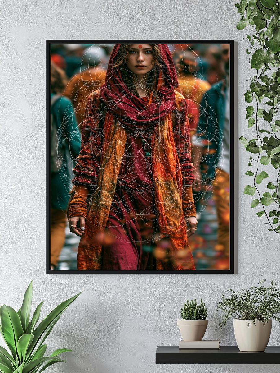 Mystic Woman Portrait Print. — room view 4
