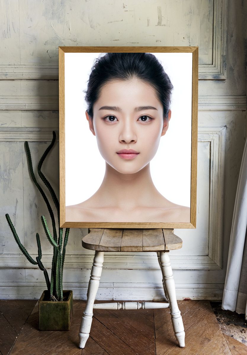 Minimalist Portrait Poster. — room view 1