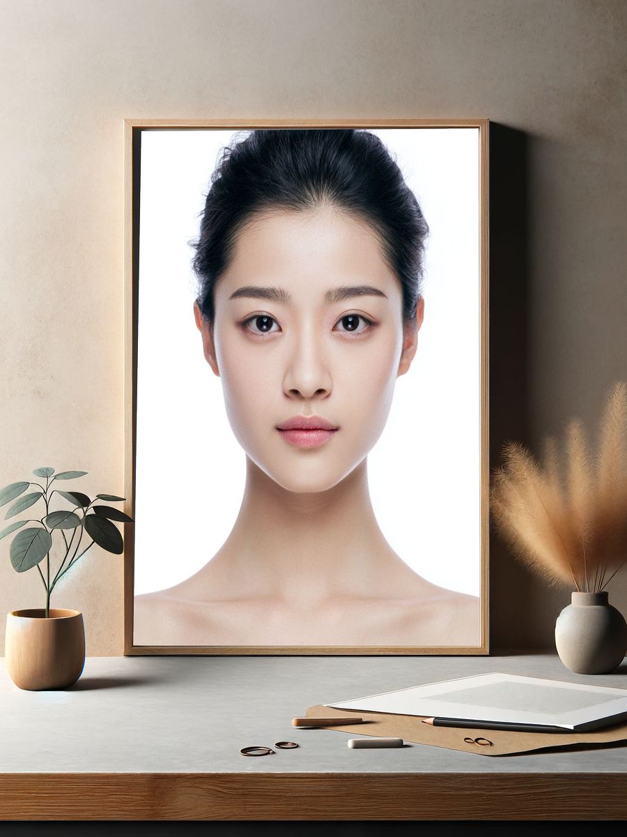 Minimalist Portrait Poster. — room view 2