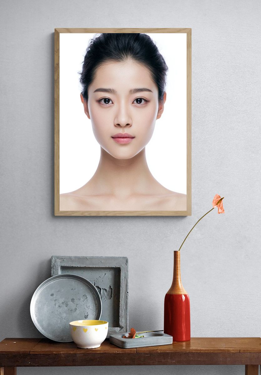 Minimalist Portrait Poster. — room view 3