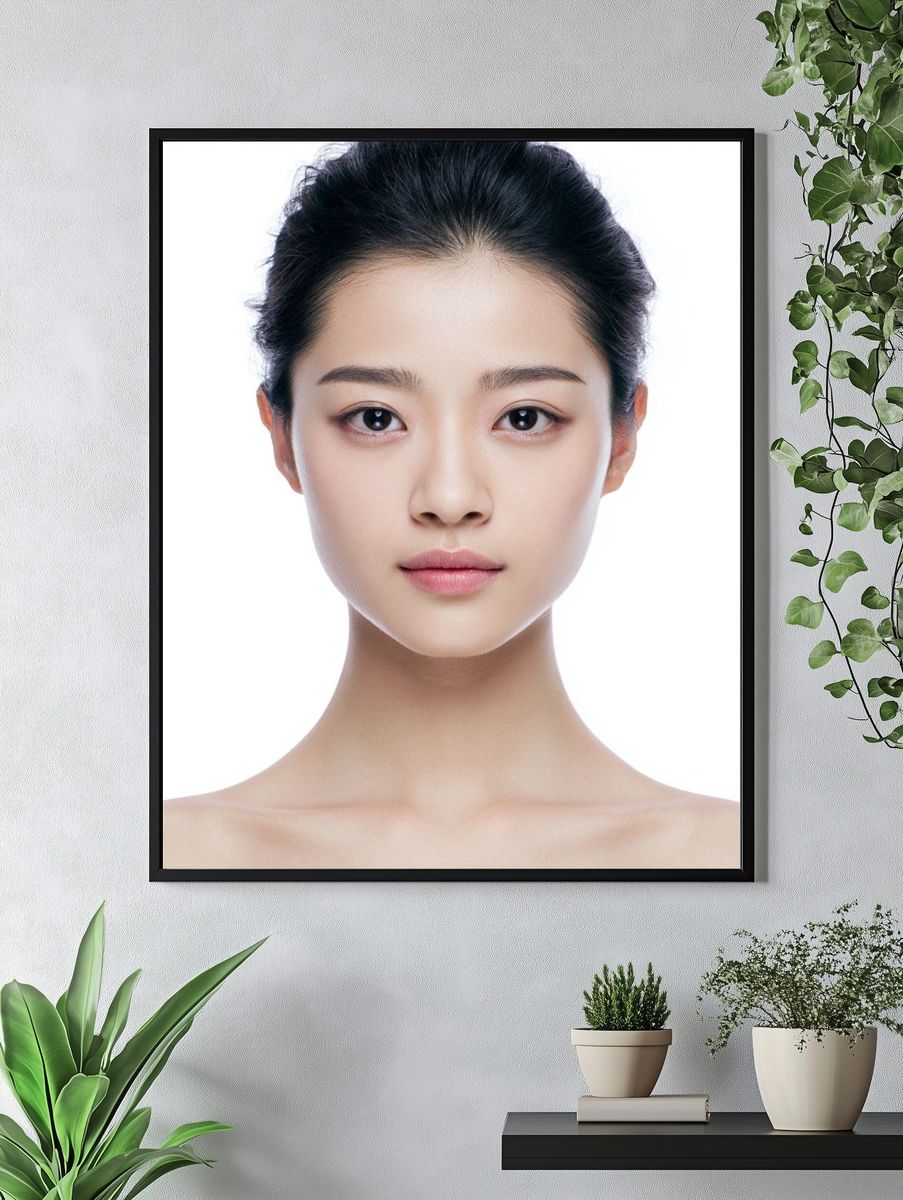 Minimalist Portrait Poster. — room view 4