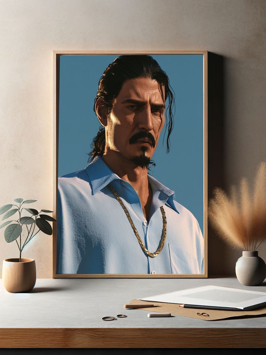 Moody Portrait — Photography Print. — room view 2