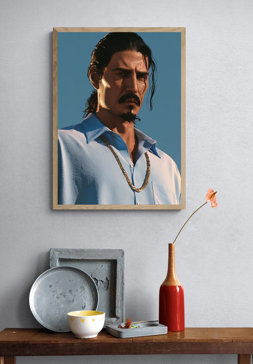 Moody Portrait — Photography Print. — room view 3