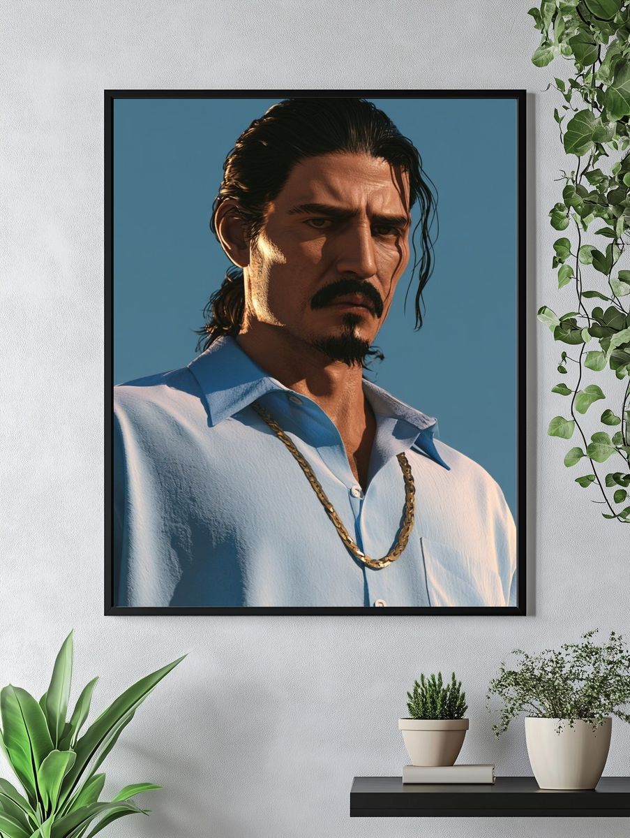 Moody Portrait — Photography Print. — room view 4