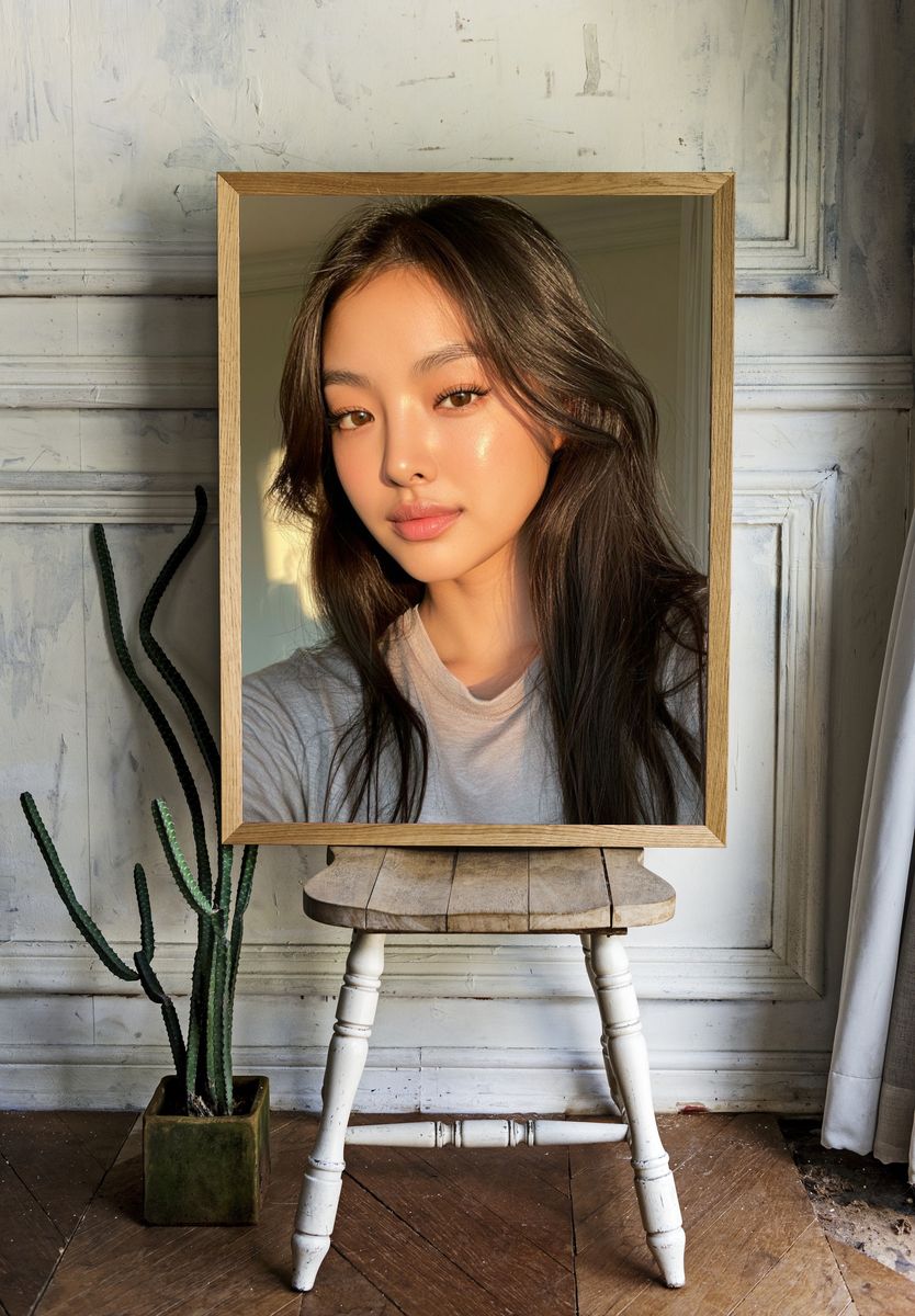Sunlit Portrait Photography Poster. — room view 1