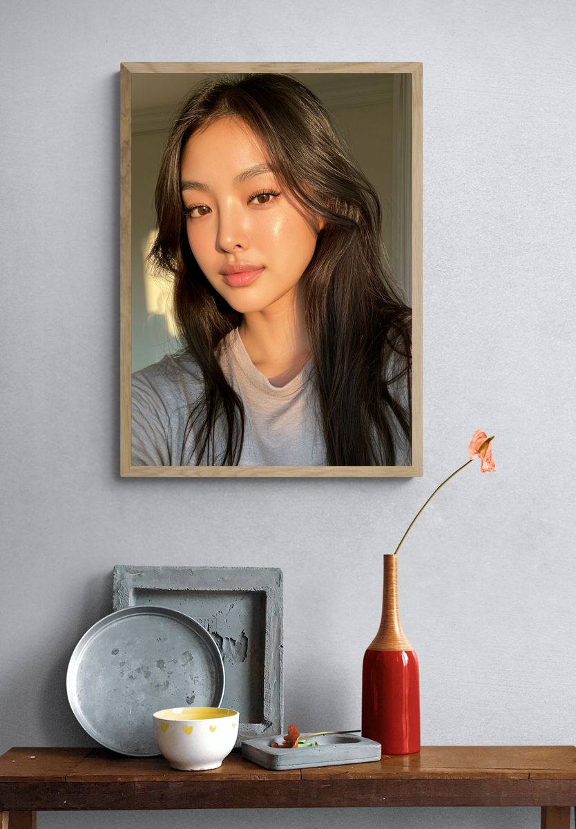 Sunlit Portrait Photography Poster. — room view 3
