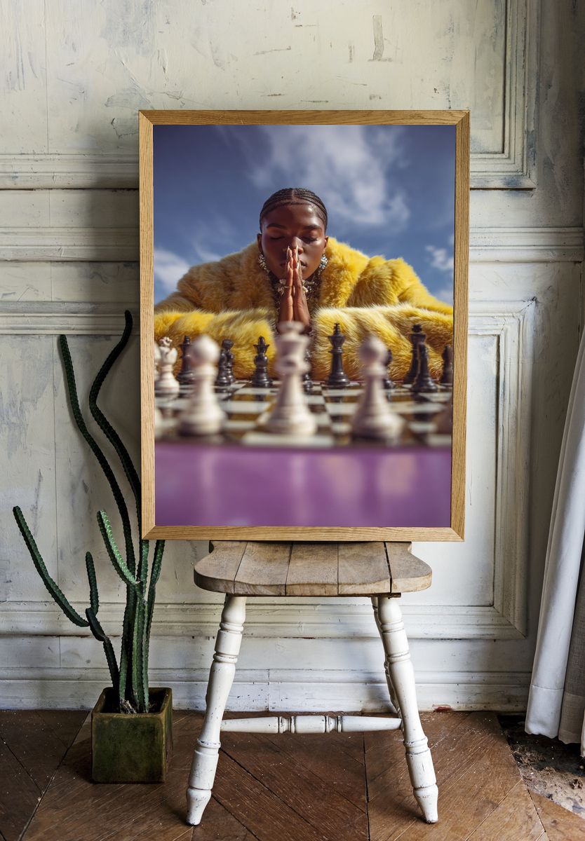 Chess Portrait Fashion Poster. — room view 1