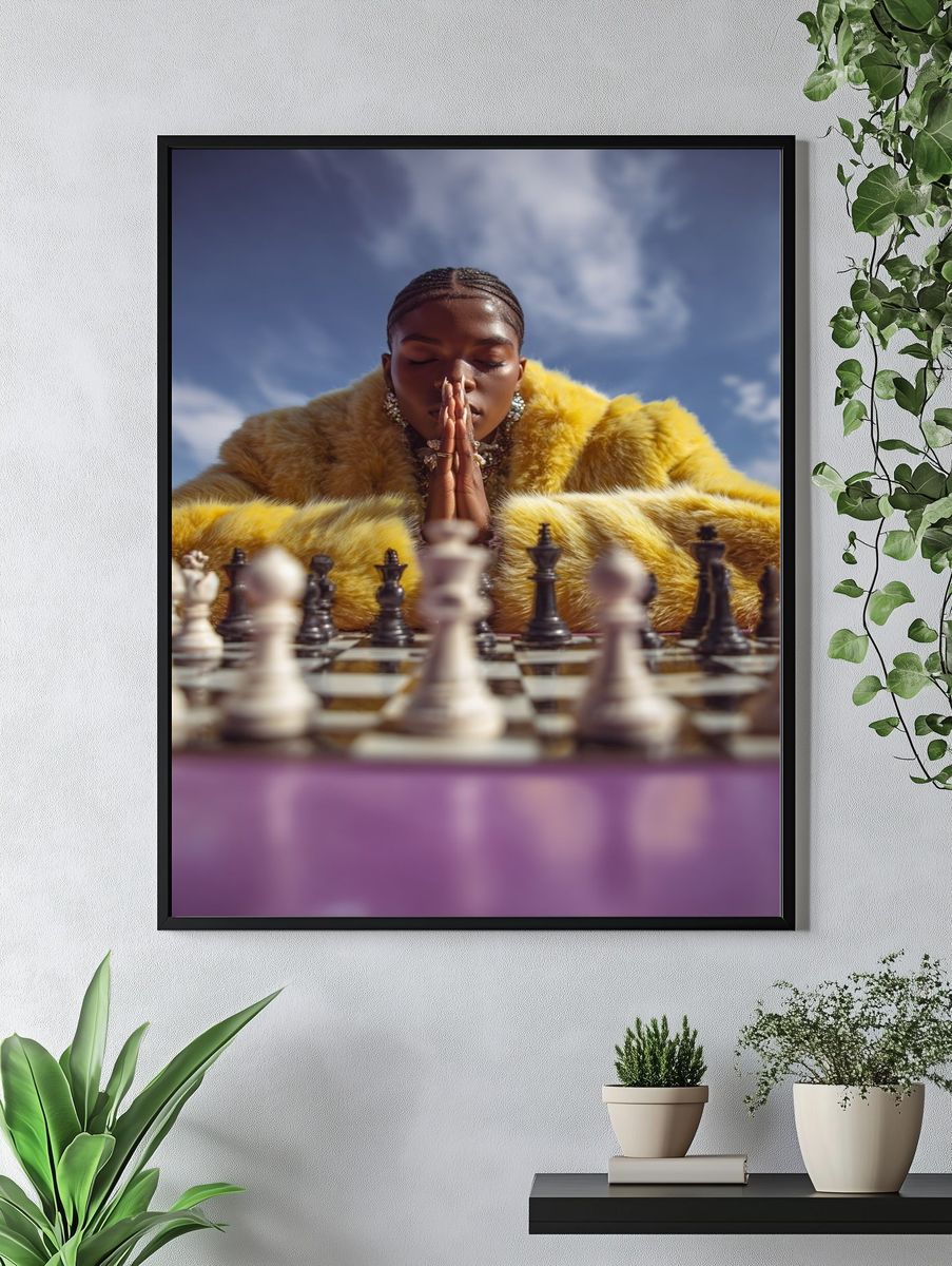 Chess Portrait Fashion Poster. — room view 4