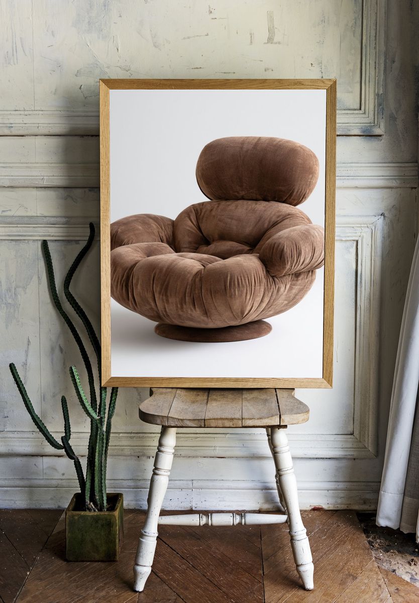 Cloud Lounge Chair Photography Poster. — room view 1