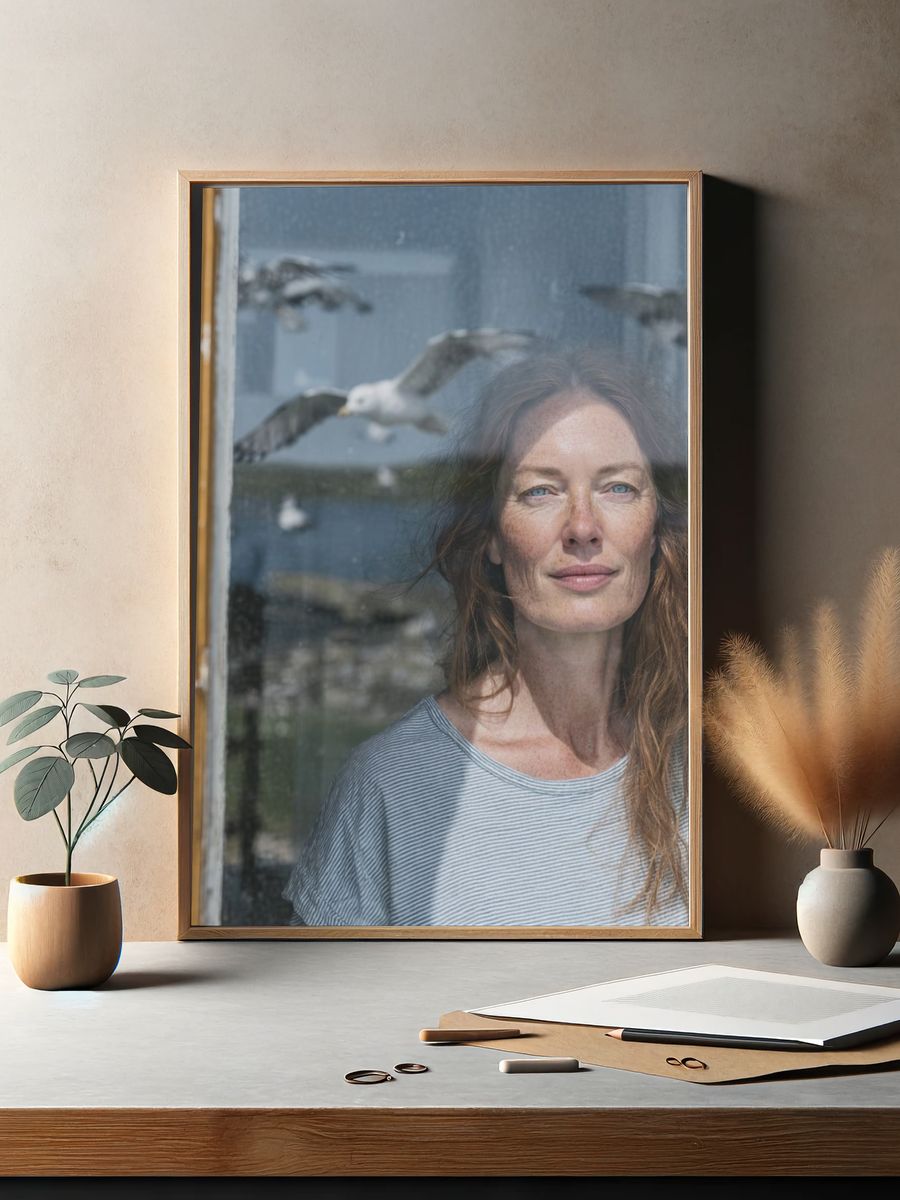 Seaside Portrait Photography Poster. — room view 2