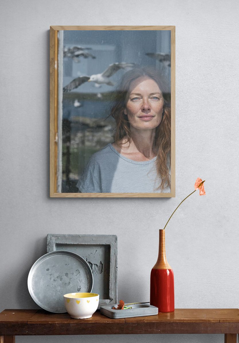 Seaside Portrait Photography Poster. — room view 3