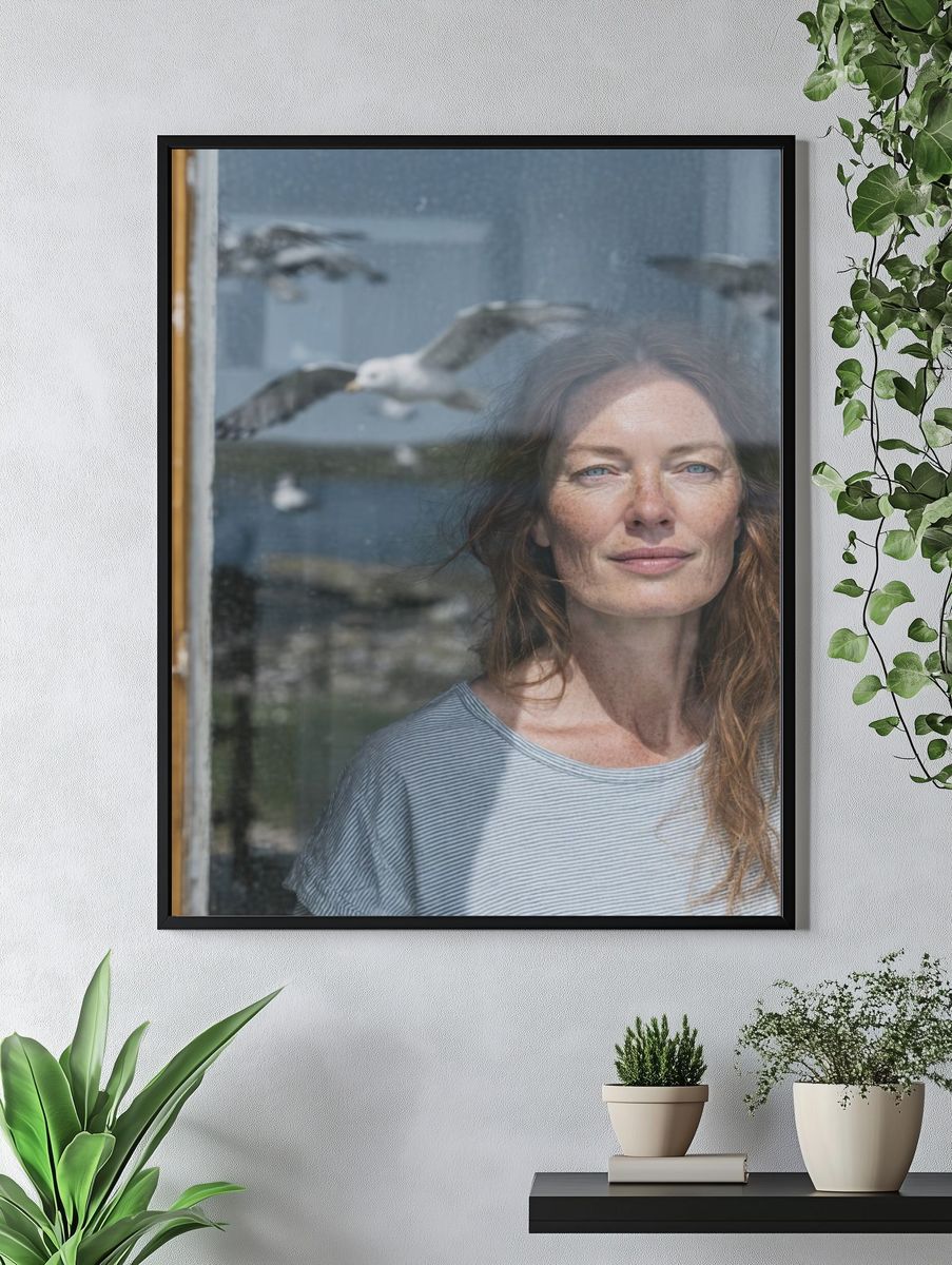 Seaside Portrait Photography Poster. — room view 4