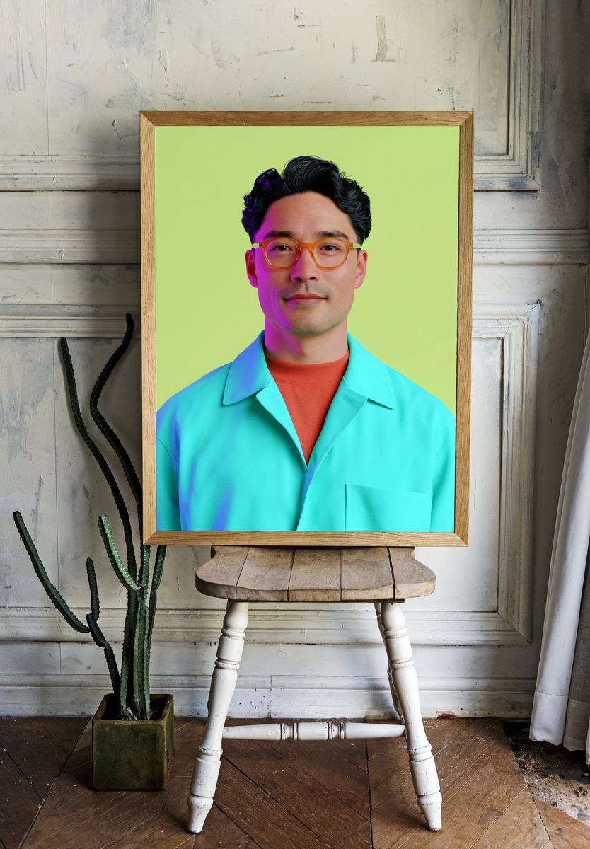 Color Pop Portrait Poster. — room view 1