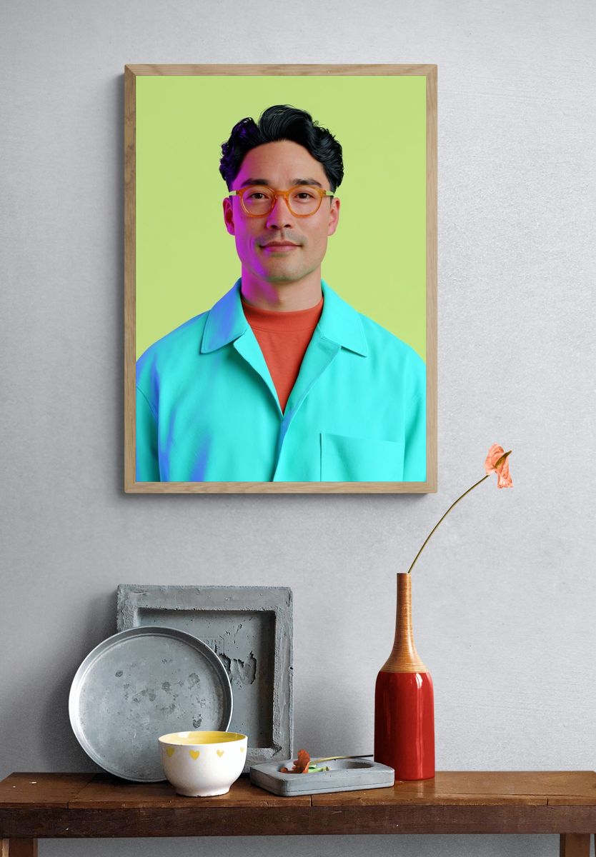Color Pop Portrait Poster. — room view 3