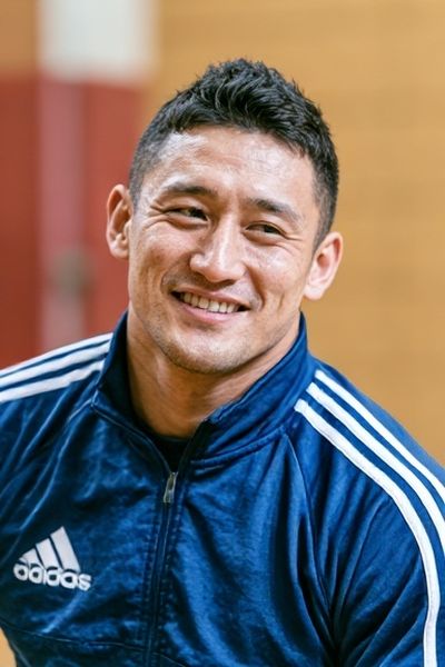 Smiling Athlete Portrait Poster.
