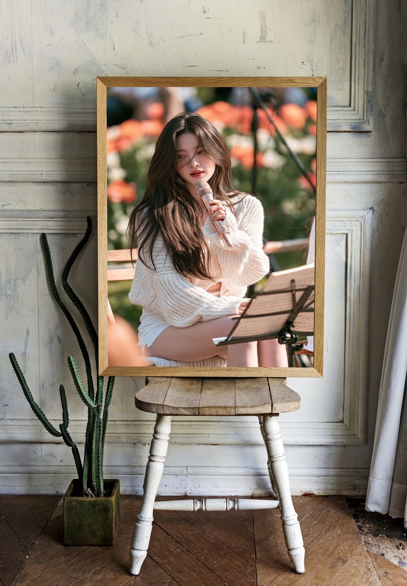 Soft Portrait Singer Photography Poster. room preview