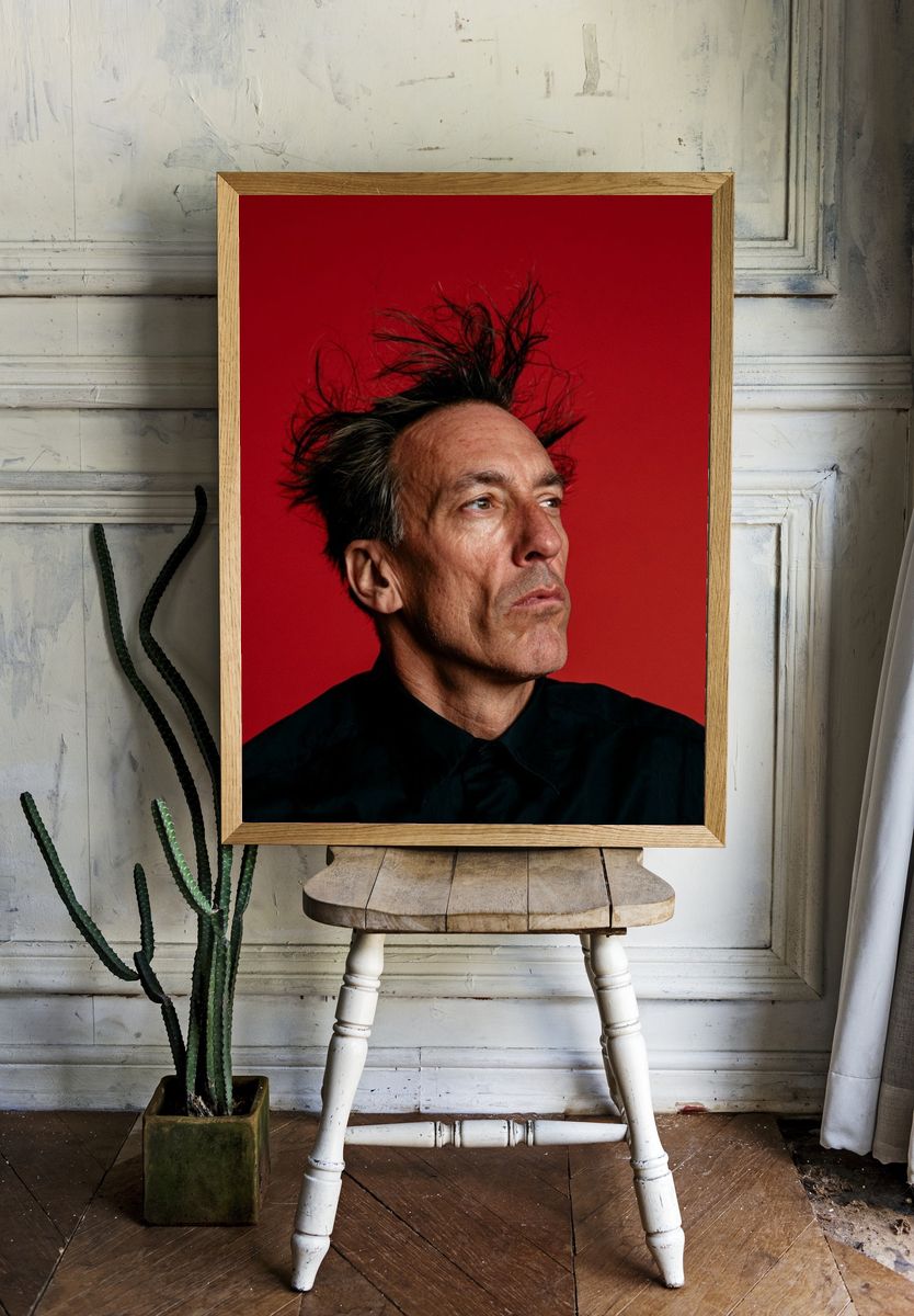 Portrait in Red Photography Poster. — room view 1