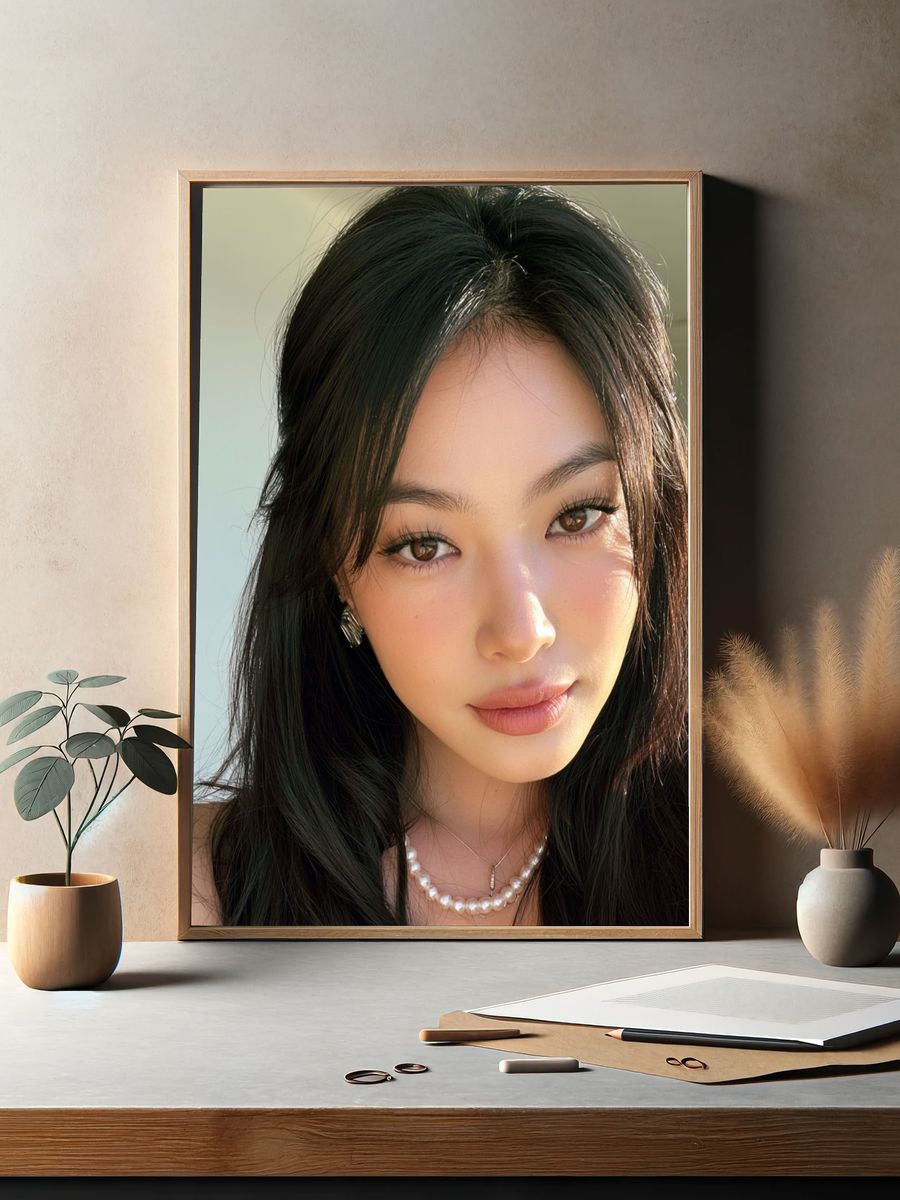 Soft Glam Portrait Poster. — room view 2