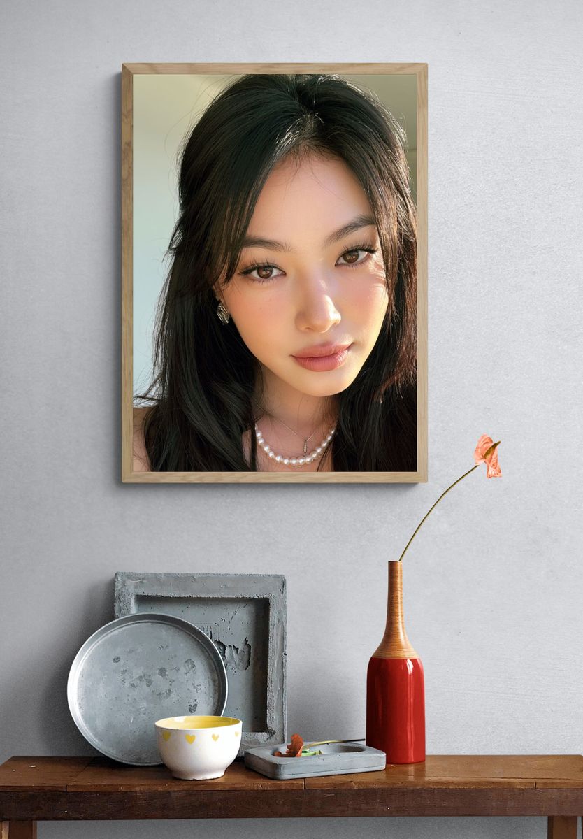 Soft Glam Portrait Poster. — room view 3