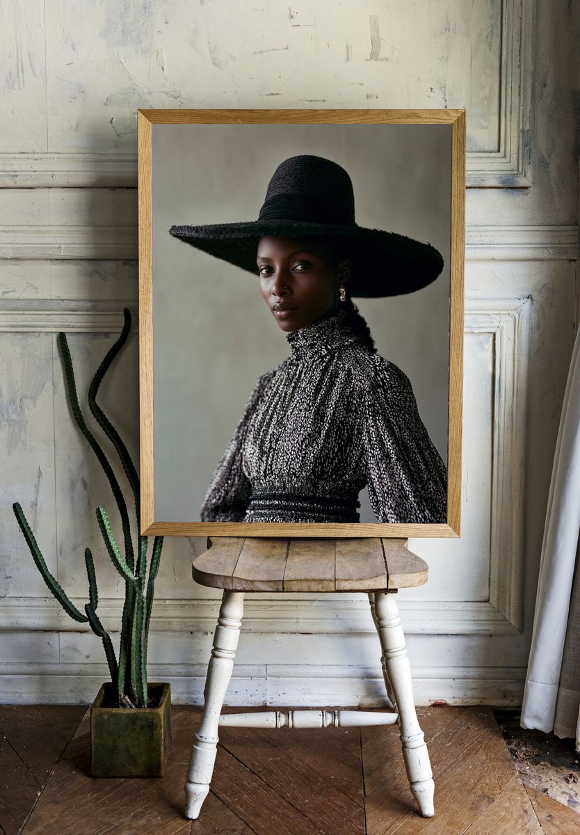 Elegant Portrait Fashion Print. — room view 1